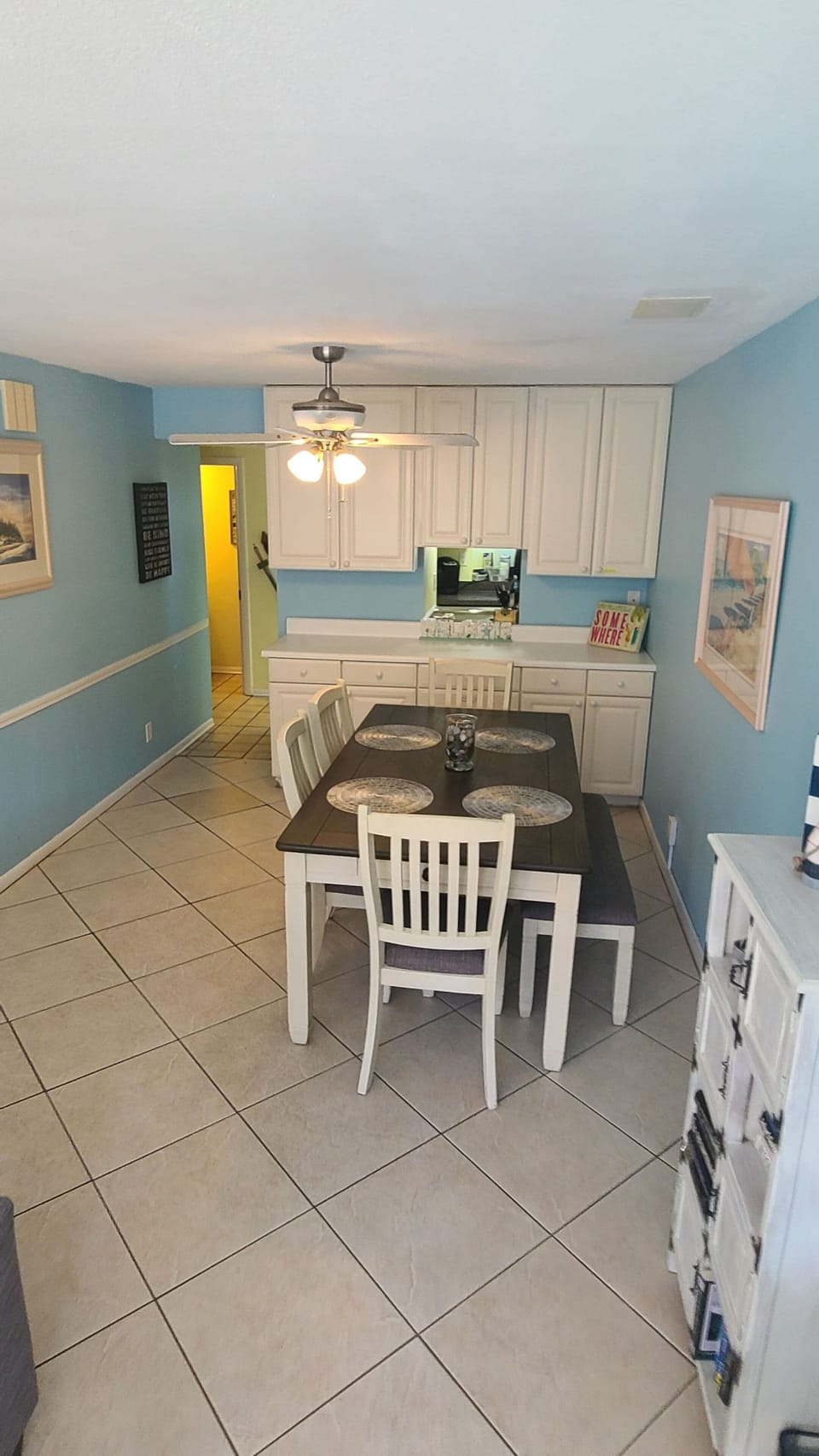 Dining room - plenty of room for 6-8 at our new table.
