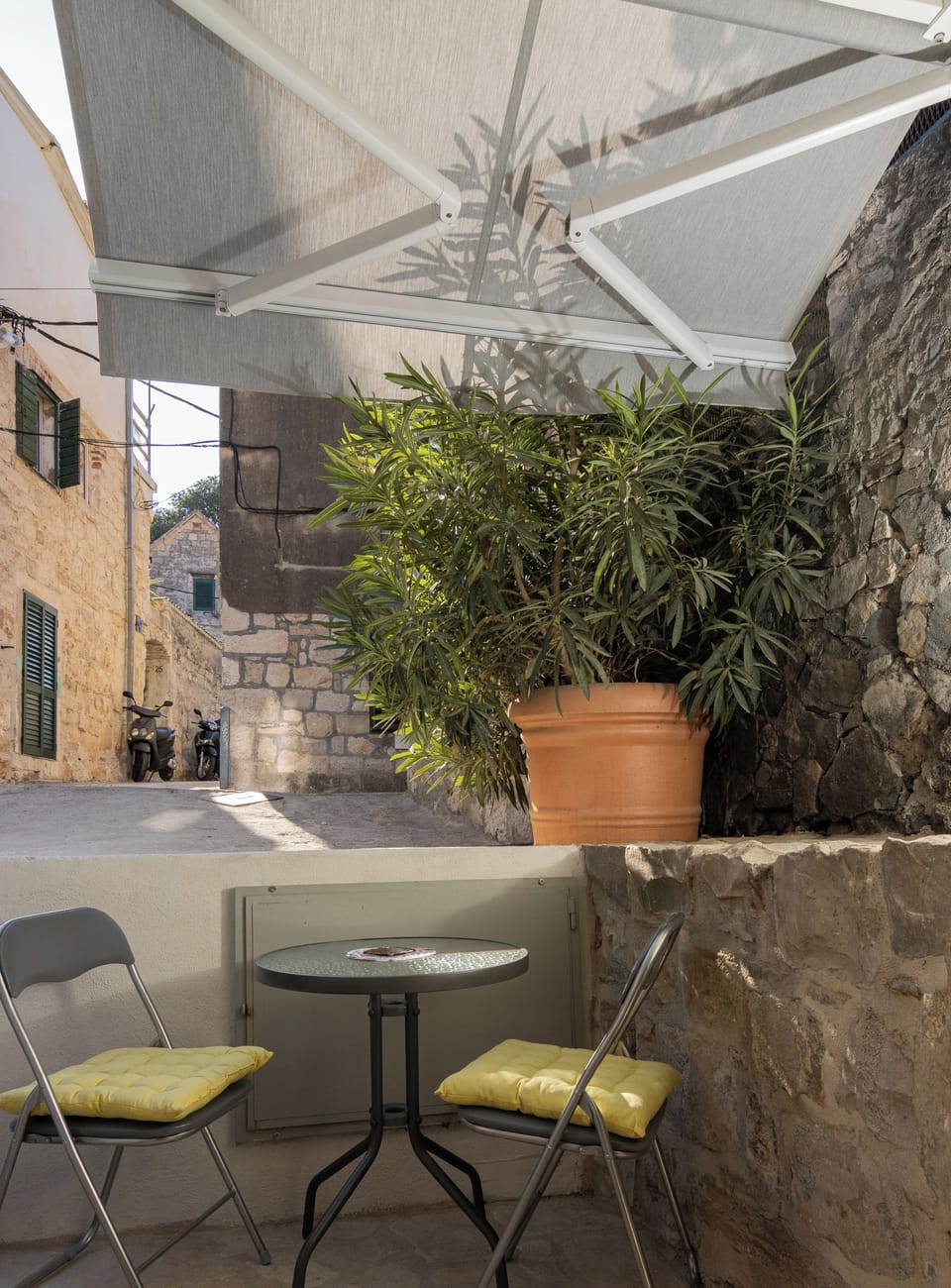 Small outdoor area with an outdoor furniture
