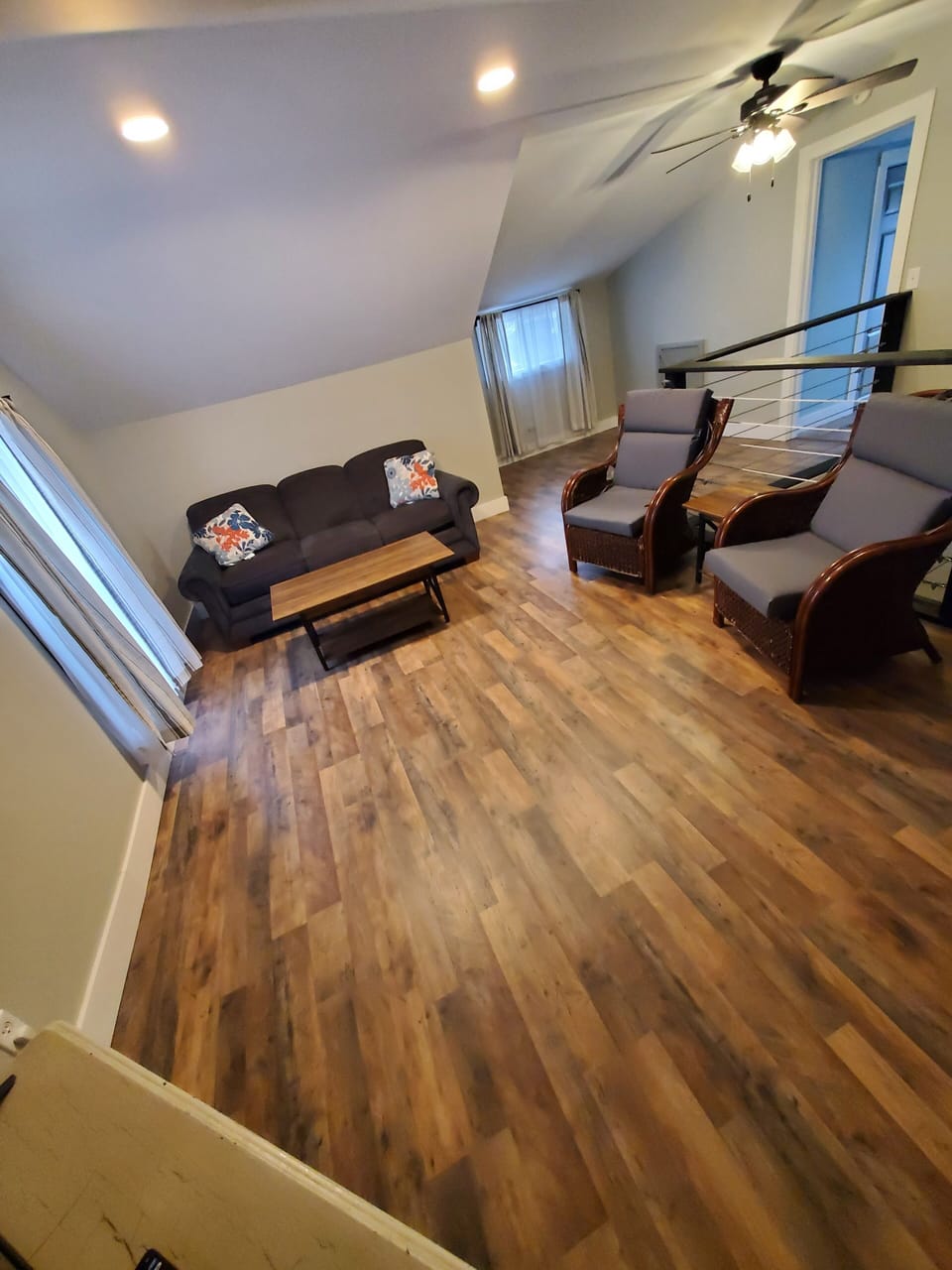 Another view of upstairs living room. 