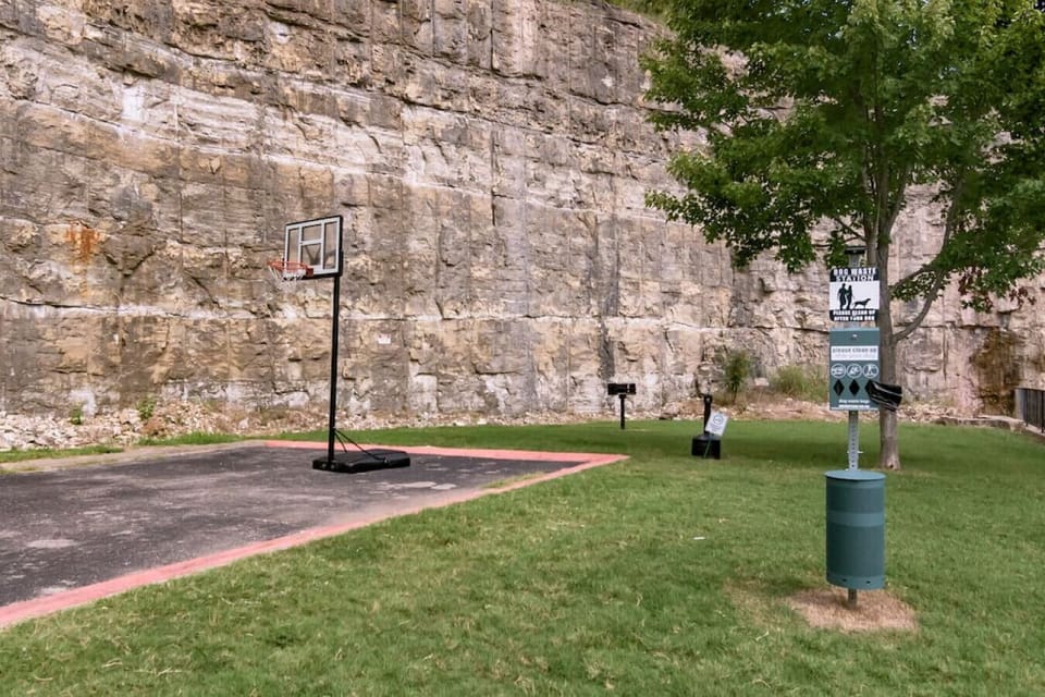 Designated outdoor dog area