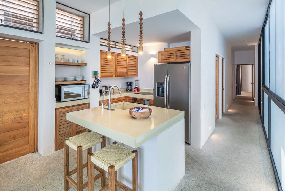 well equipped kitchen