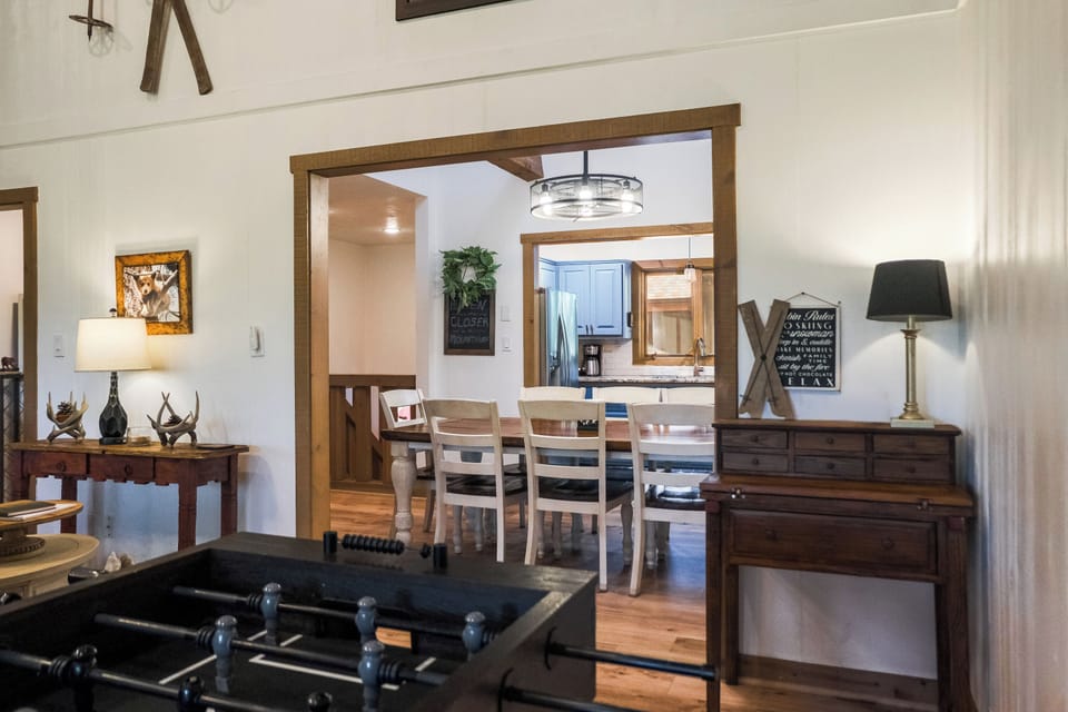 Enjoy a game of foosball with the family