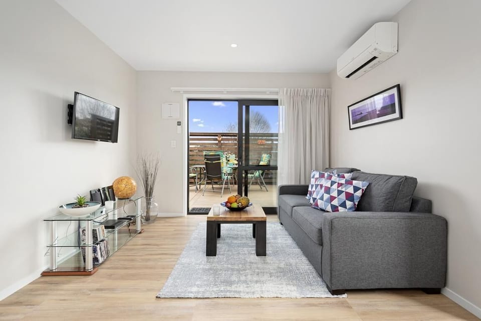 Relax and unwind on the comfy sofa and watch tv.