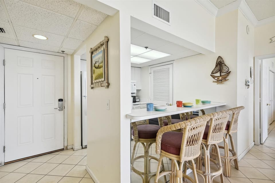 Full Size Kitchen with Bar Seating