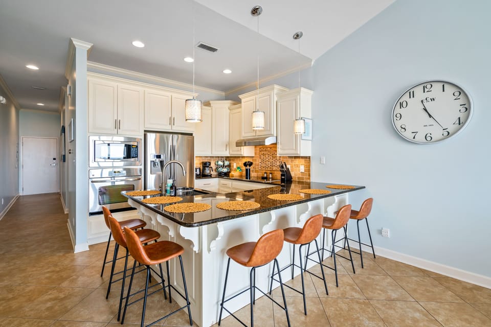 Fully stocked kitchen