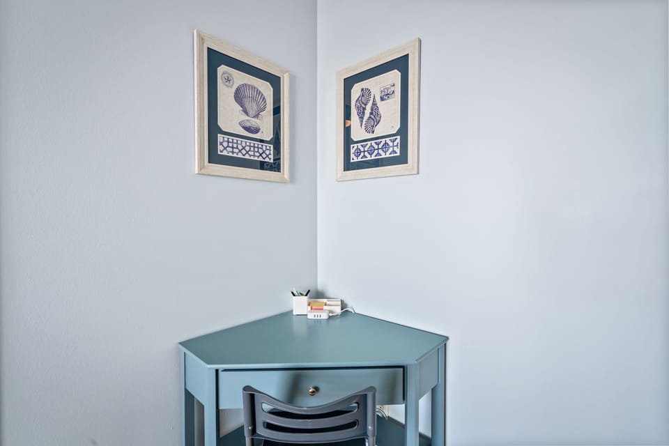 Dedicated work space in Master Bedroom