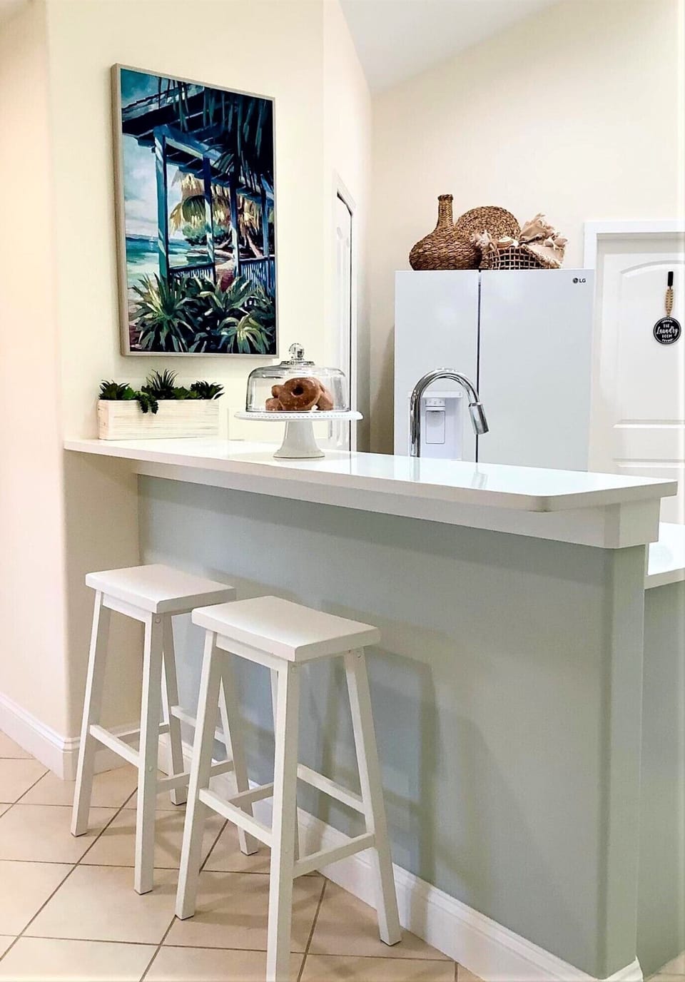 Kitchen high top counter.