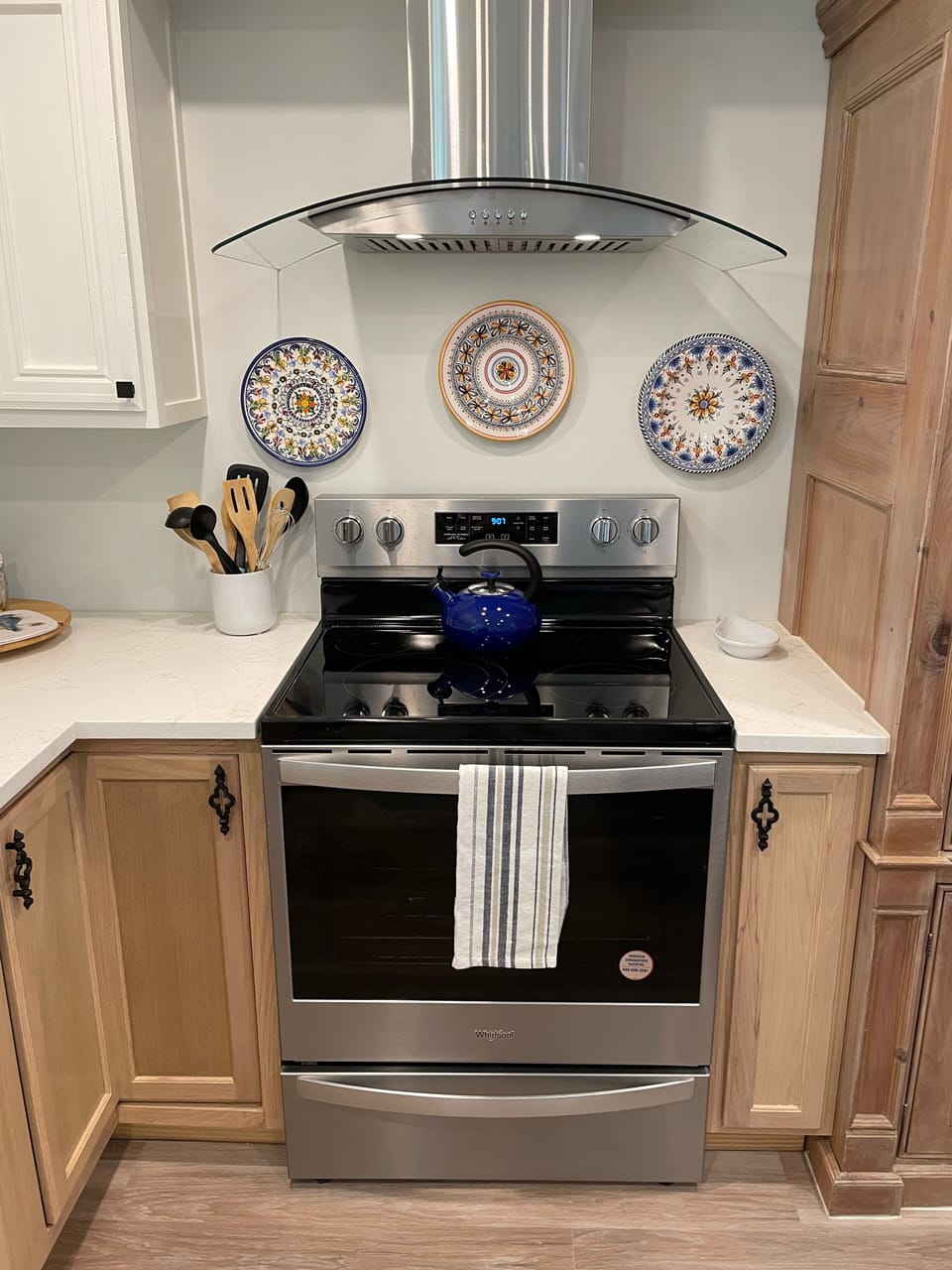 Range in kitchen