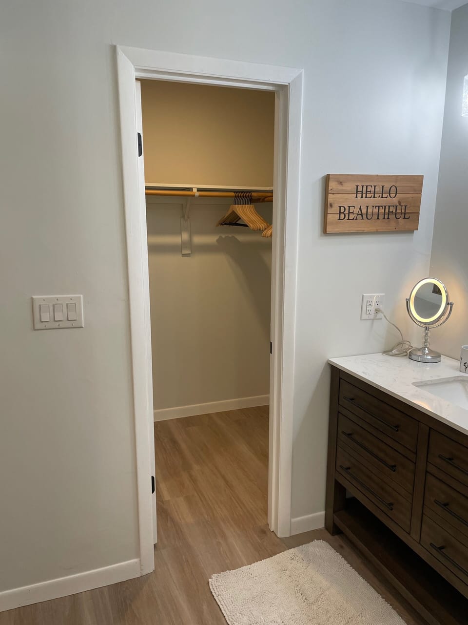 Master walk-in closet
