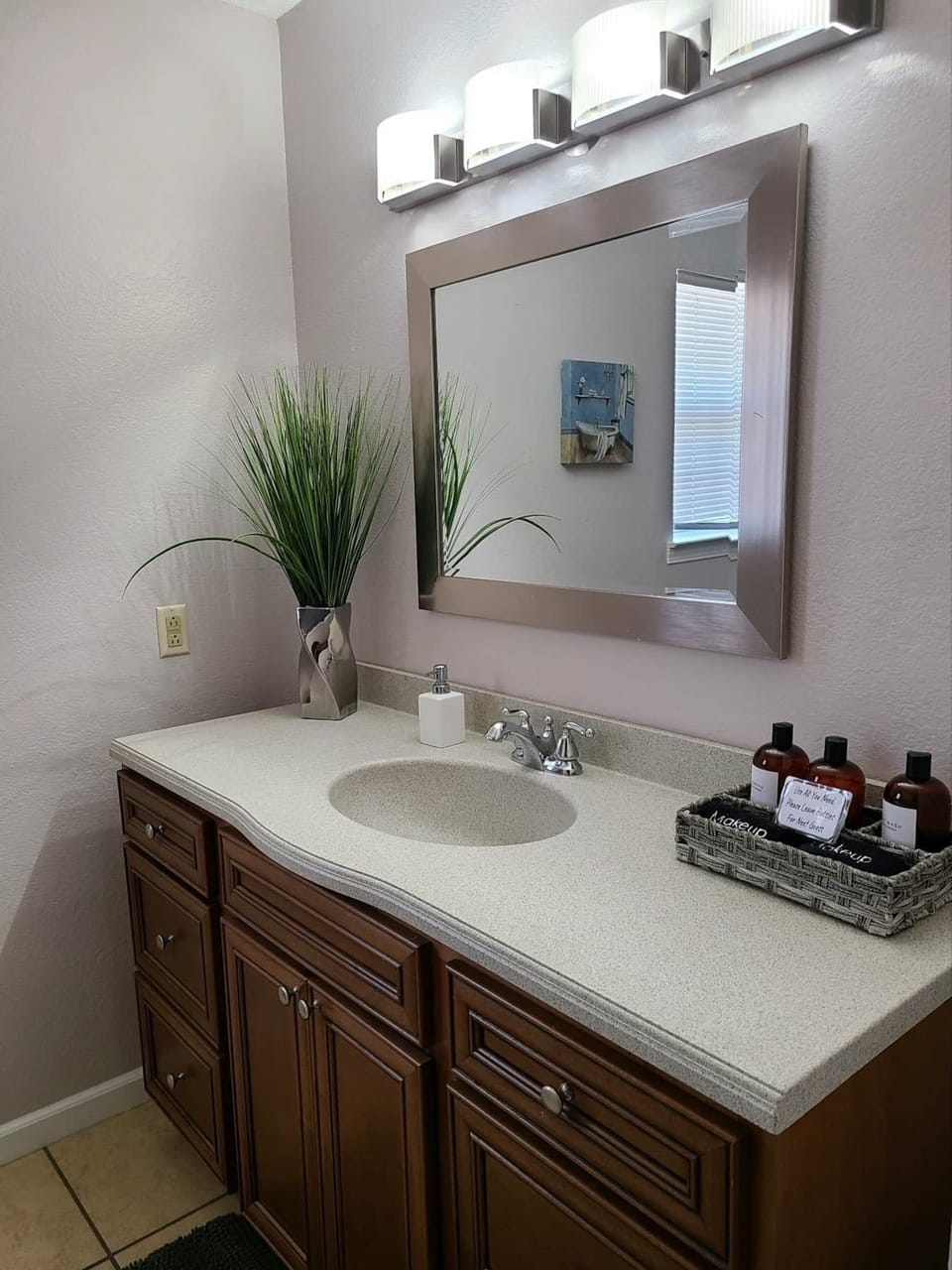 Master Bathroom with limited supplies