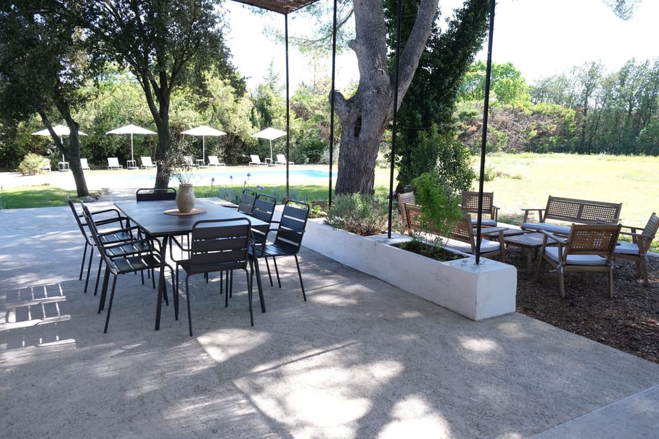 Holiday rental LAGNES farmhouse for rent LAGNES terrace