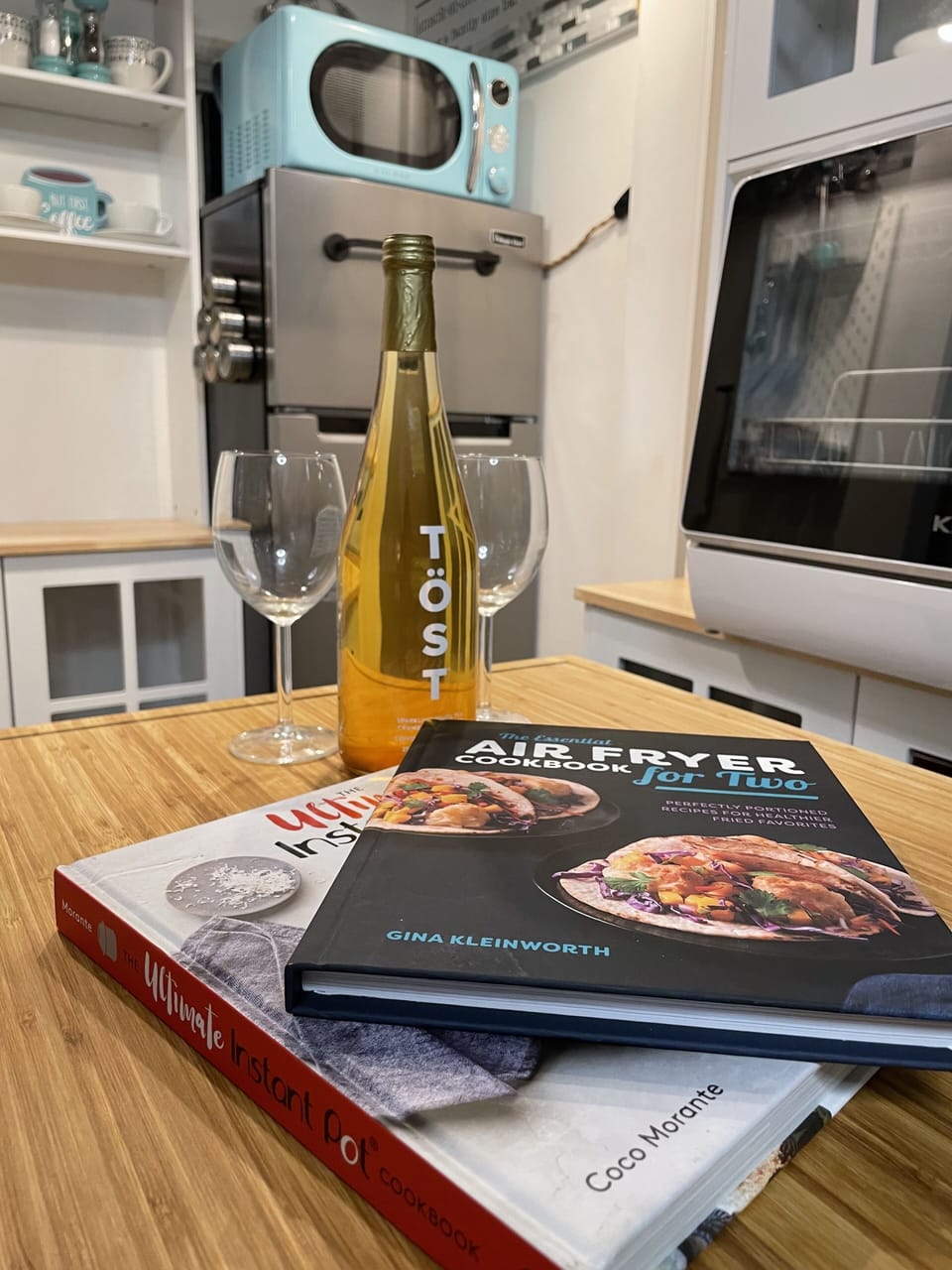 Complimentary non-alcoholic wine