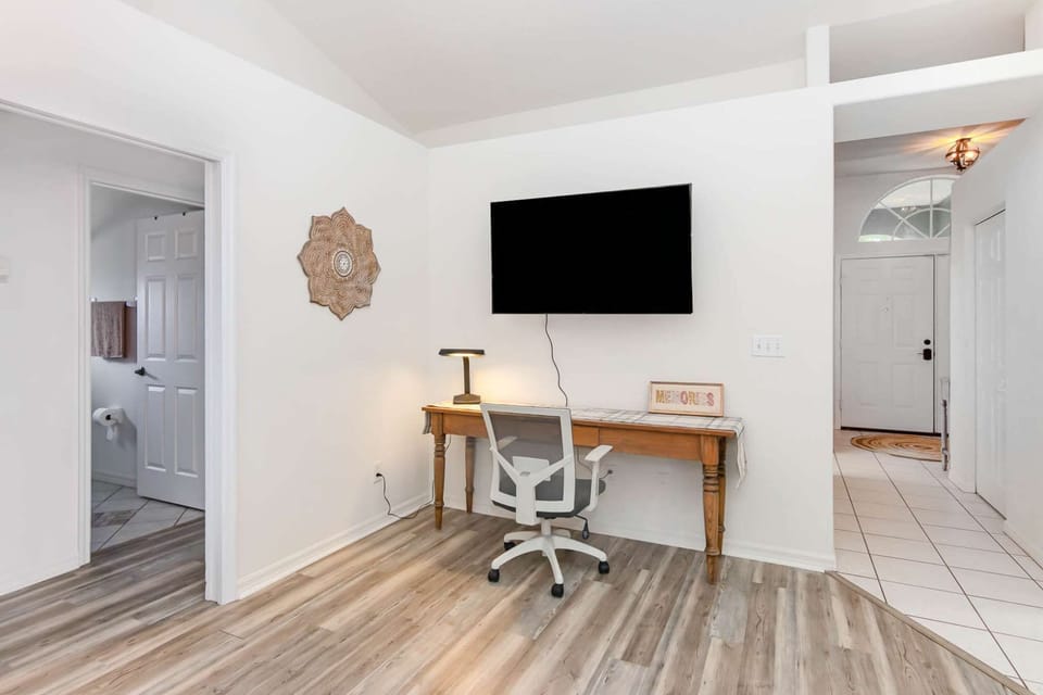 Work area by kitchen area and second living room