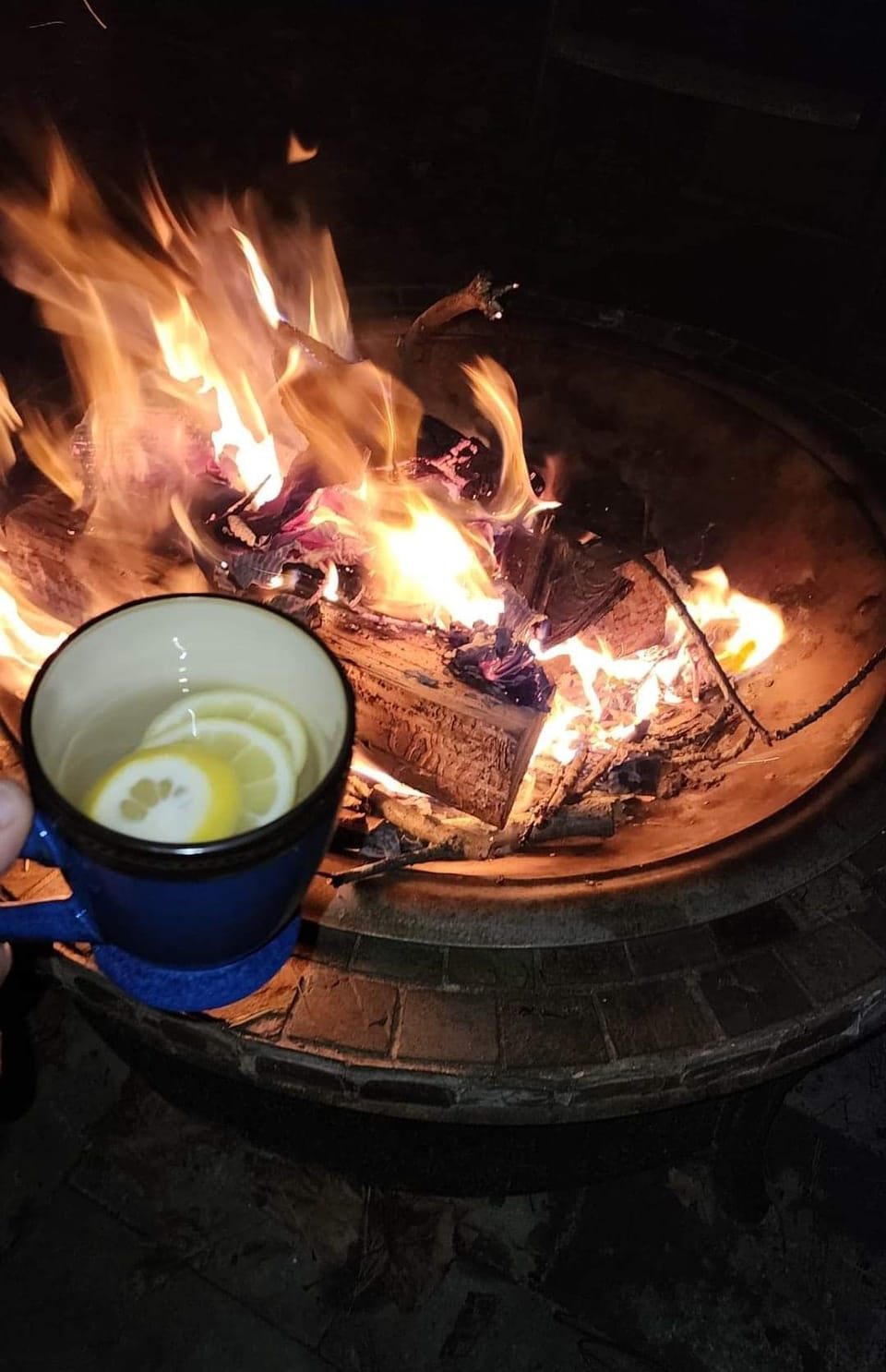 Outside firepit 