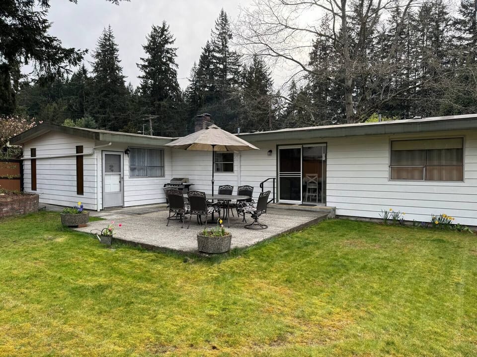 Enjoy the large, fully fenced back yard