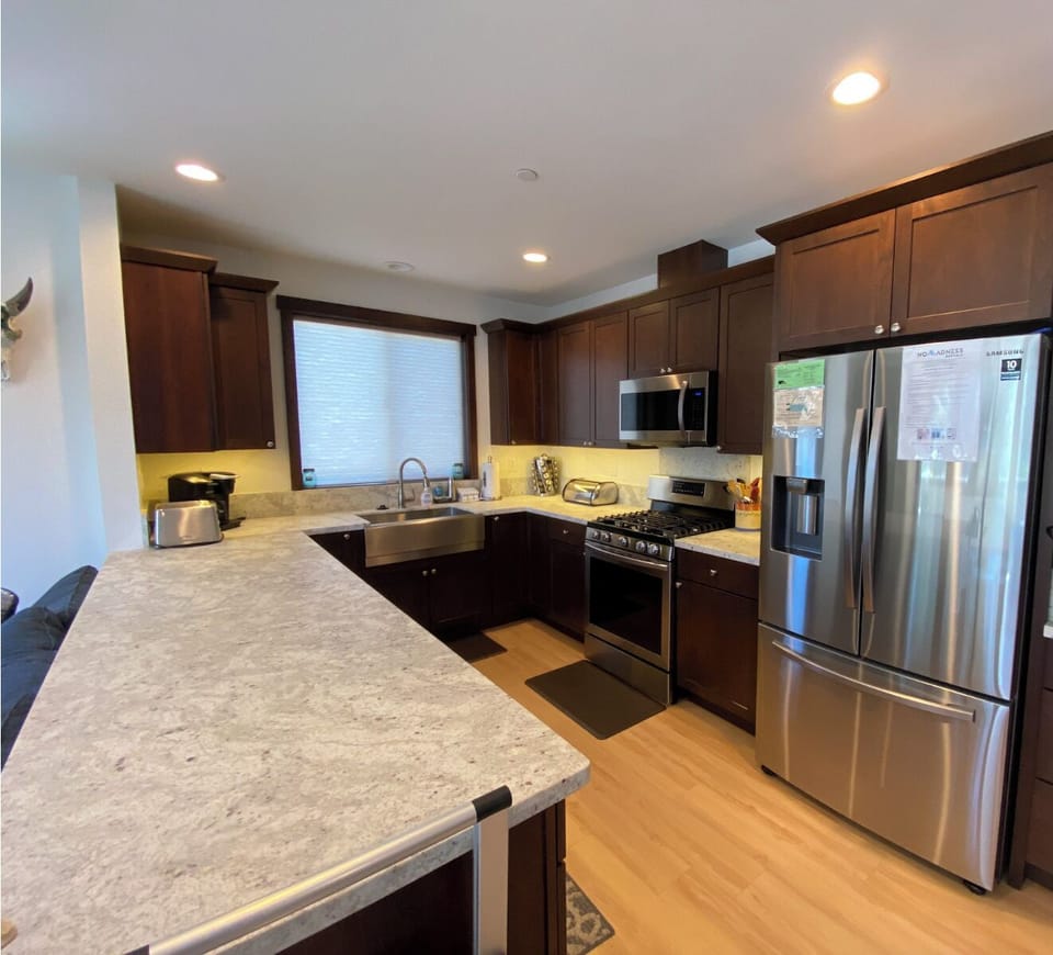 Fully stocked kitchen with all new appliances 