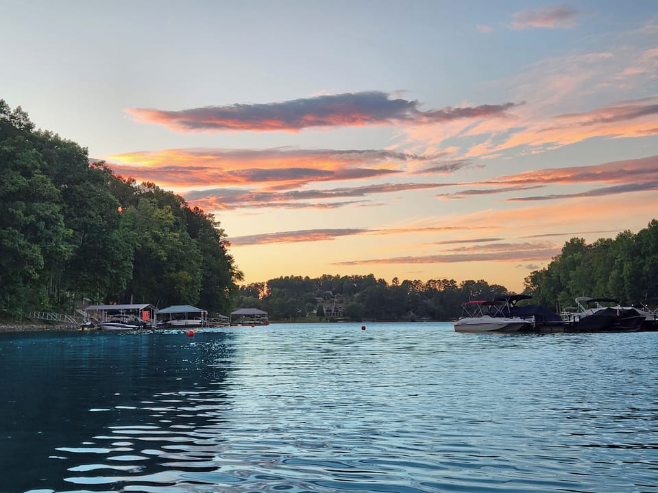 View as you leave the cove towards the North