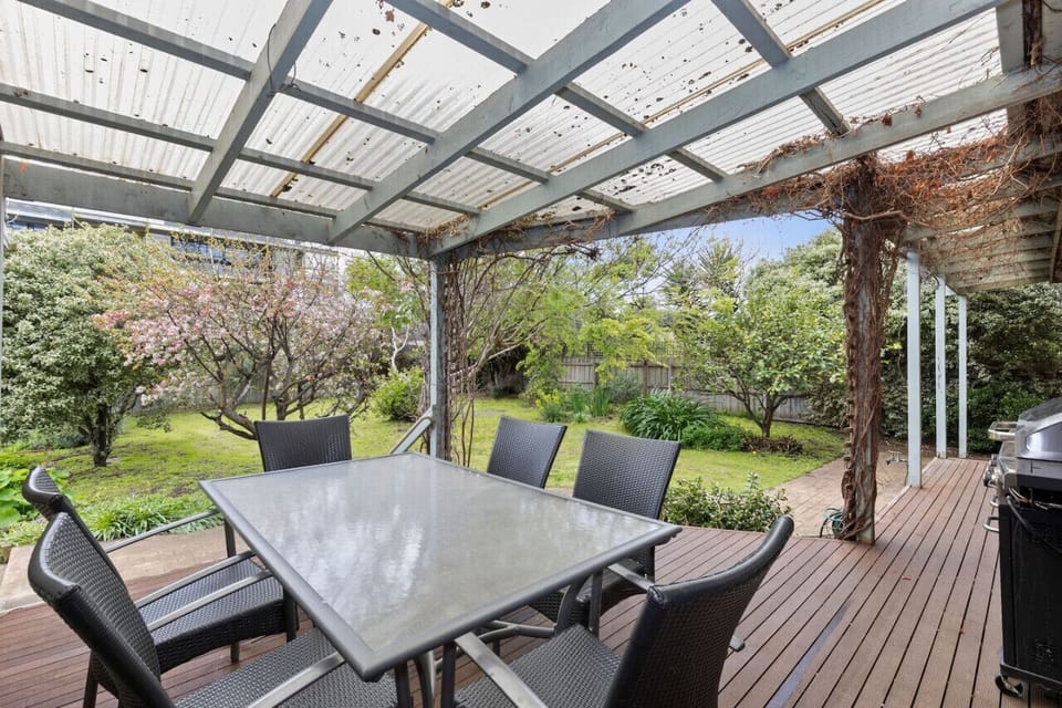 Outside deck with BBQ