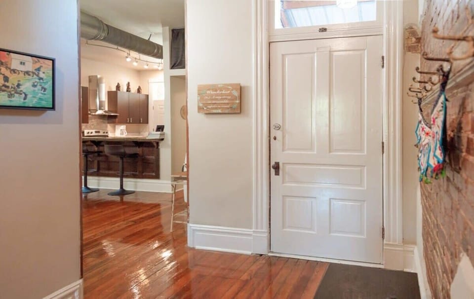 Sneak Peak of the Kitchen as you enter the apartment. #WarmWelcome 
