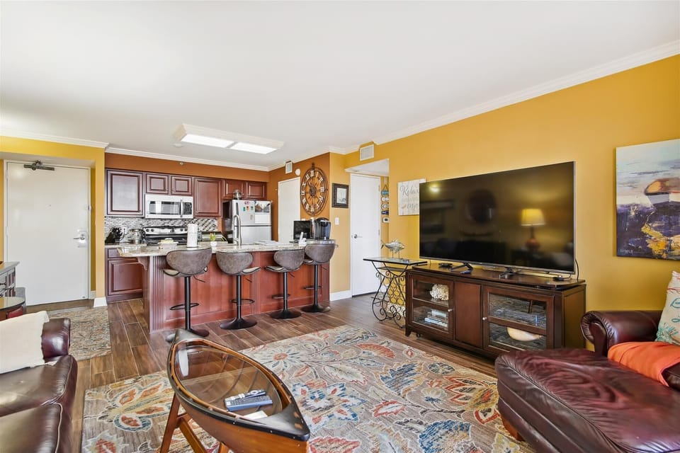 Open Living - The living room flows naturally into the kitchen creating a pleasant flow of activity throughout the rooms. No one is cut off or isolated.