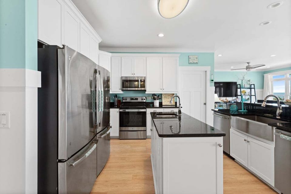 Stainless everything, double fridges, double dishwashers, double sinks, etc.