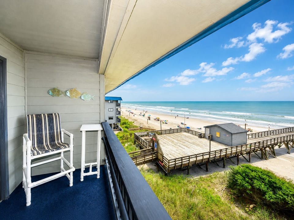 Wake up to the Atlantic right outside your window.  (Pier closed for repairs)