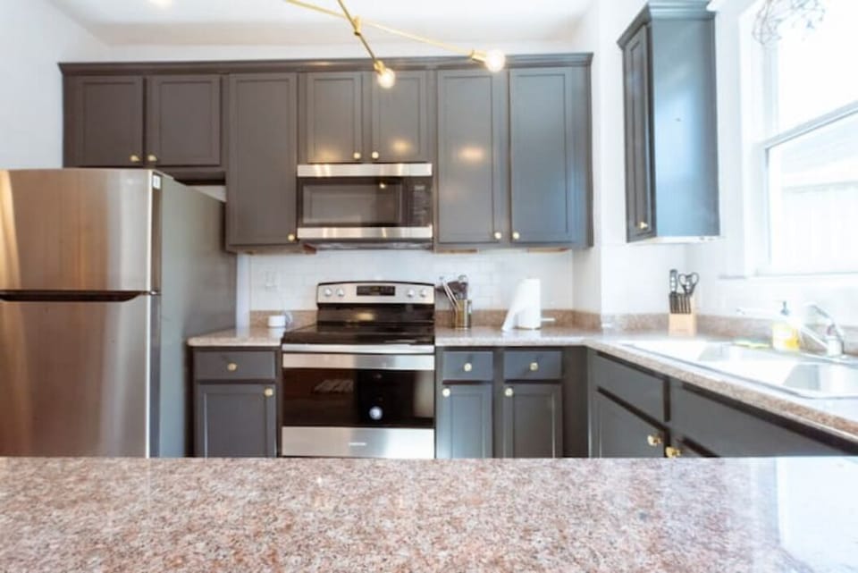 One of three full kitchens outfitted with the basic essentials