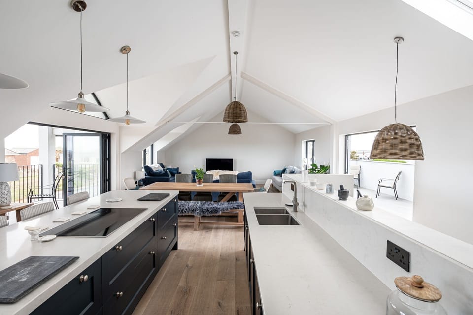 The kitchen at The Bay at Beadnell, Northumberland