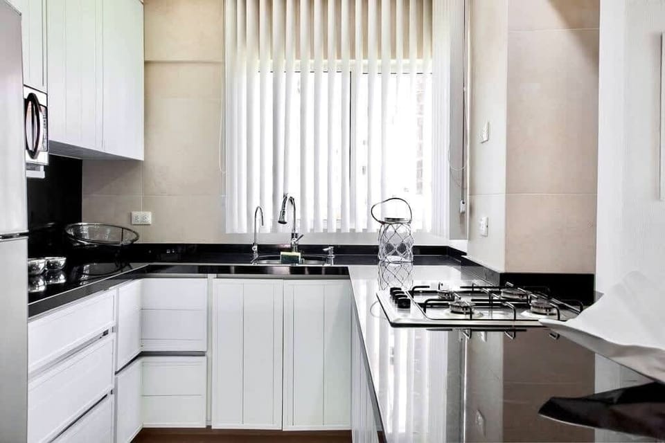 Open fully equipped kitchen