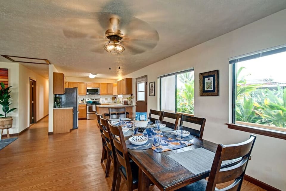 spacious dining area