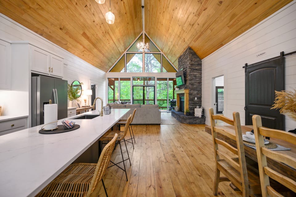 The open concept living room, Kitchen is perfect for entertaining.