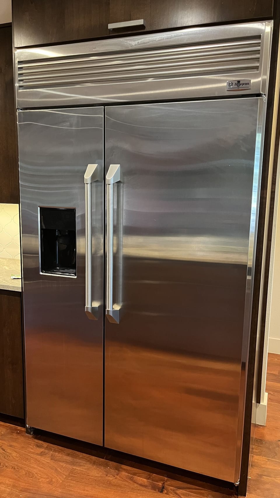 Large professional refrigerator with french doors