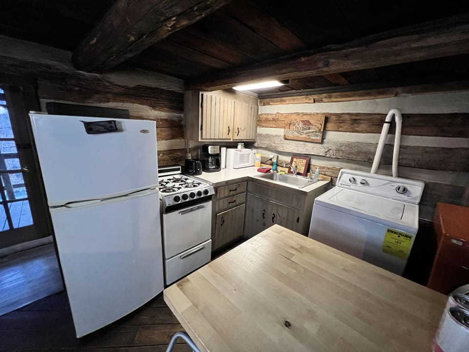 Fully stocked kitchen as well as washer and dryer