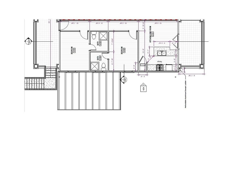 2 BR/2 Bath Floorplan