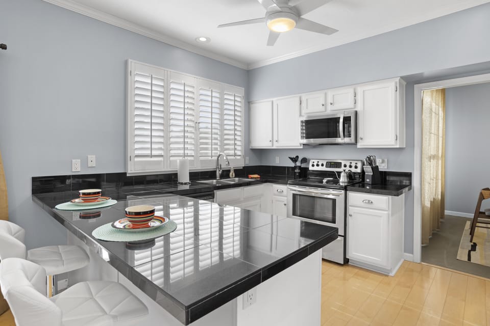 Kitchen with additional seating
