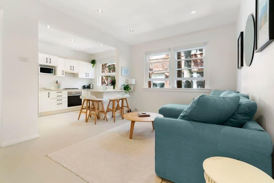 Open plan living space, dining & kitchen