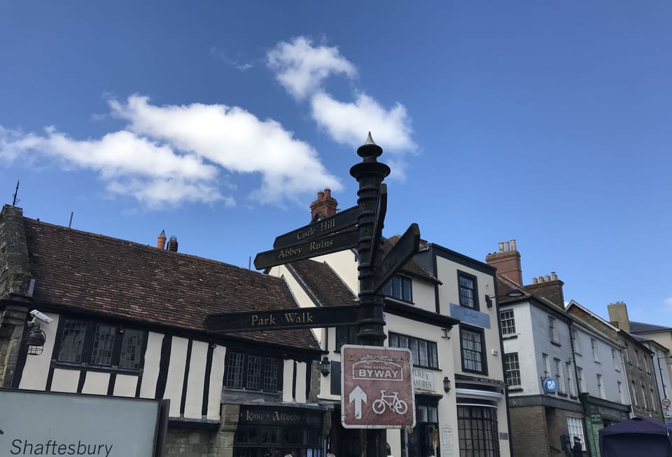 Ramblers, Marnhull: The town of Shaftesbury has a good selection of independent shops