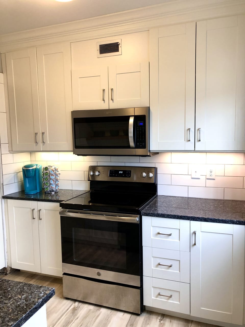Other side of new kitchen.  