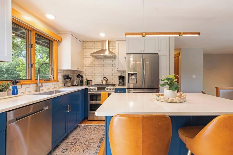 Kitchen view from dining table