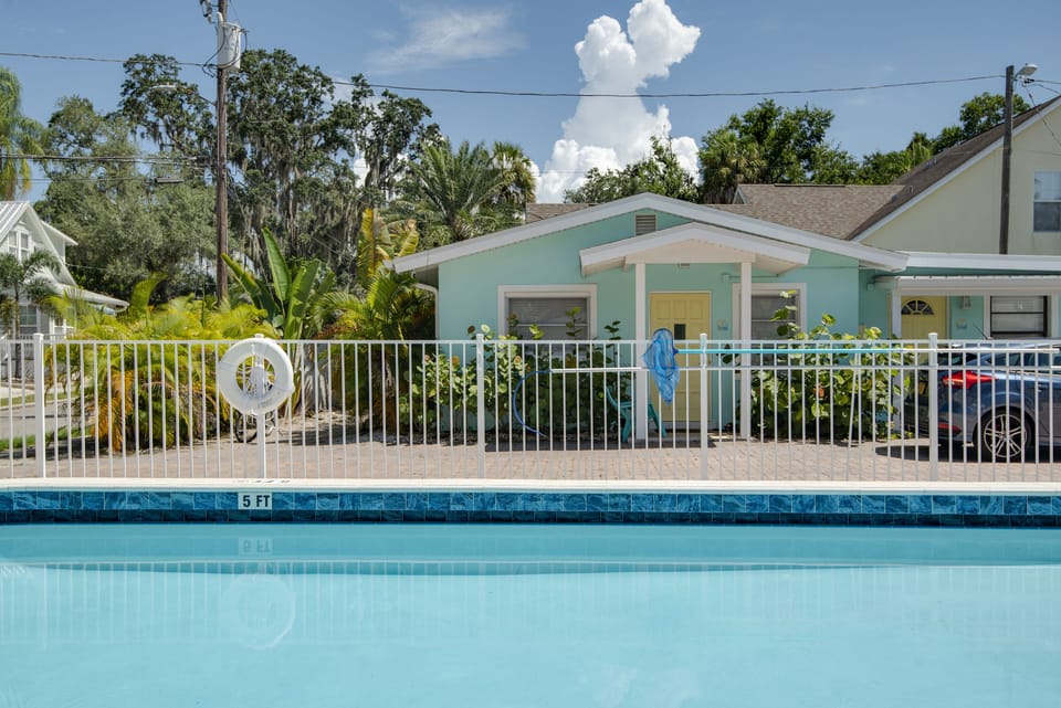 Gorgeous outdoor heated pool.  