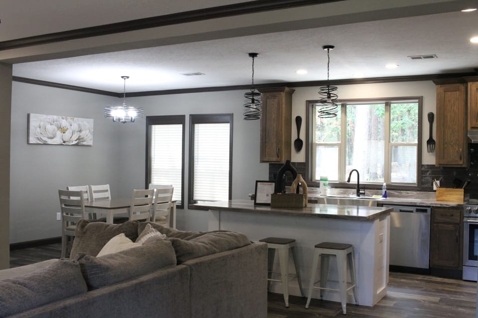 Kitchen and Dining from Entryway
