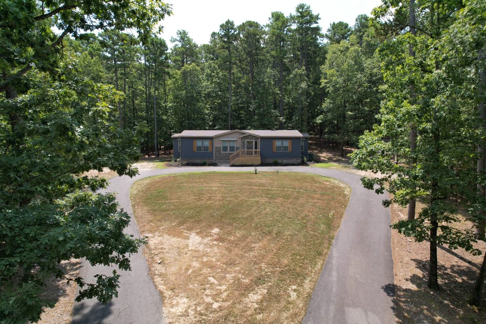 Front of the home with Circle Drive