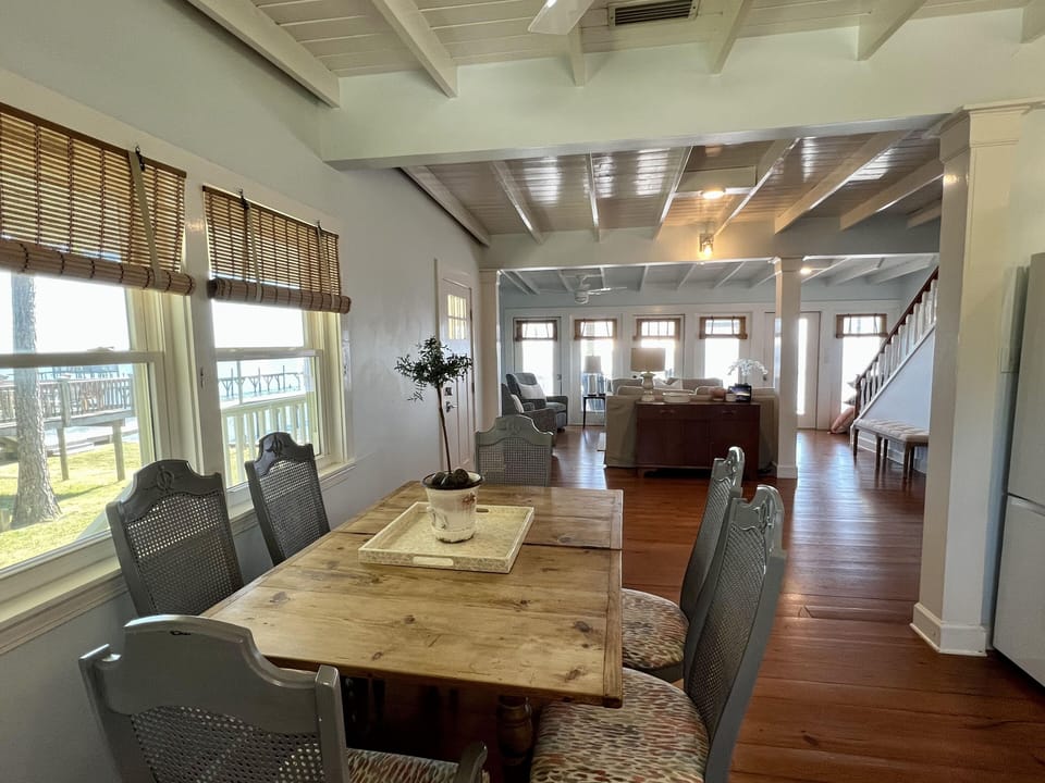 Bright and beautiful views of the water from nearly every window.