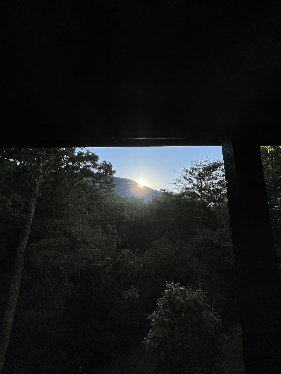 Sunrise over the mountain 