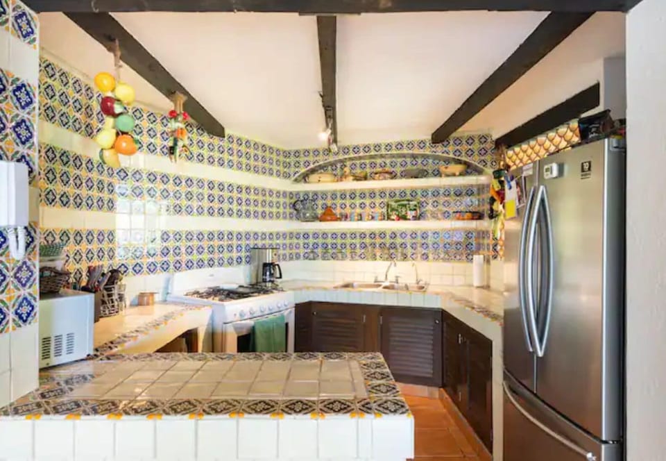 Kitchen has a new refrigerator w/ice maker and filtered water.