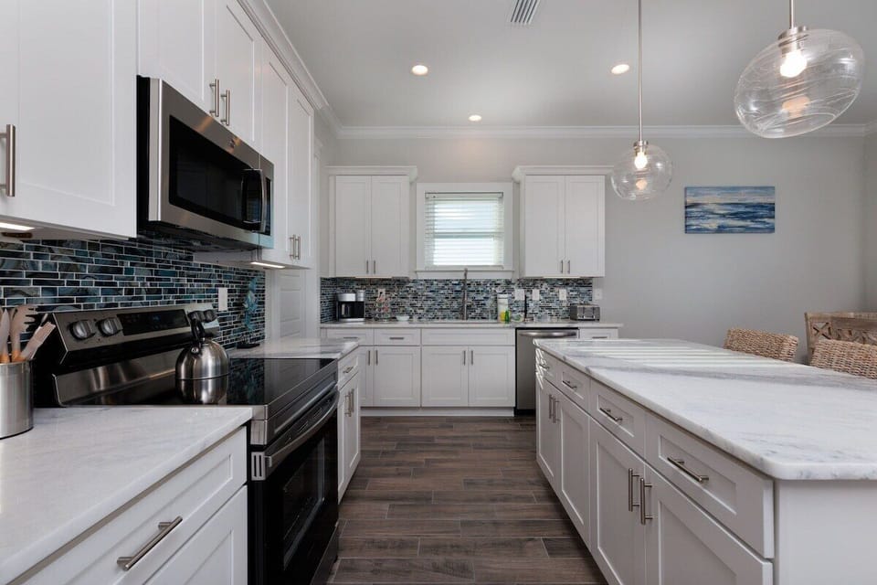 Cooking up a storm in this stylish kitchen haven
