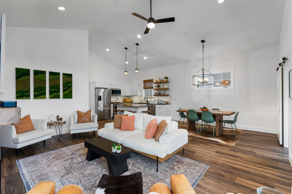 Open concept inviting living room