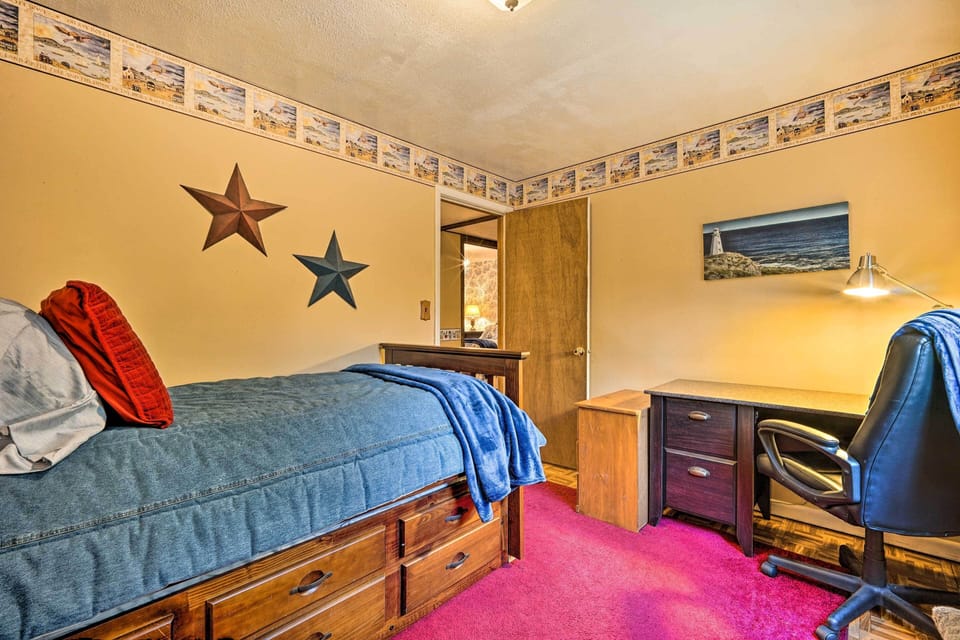 Trundle Bed.  Pull out the bed from underneath this twin bed.