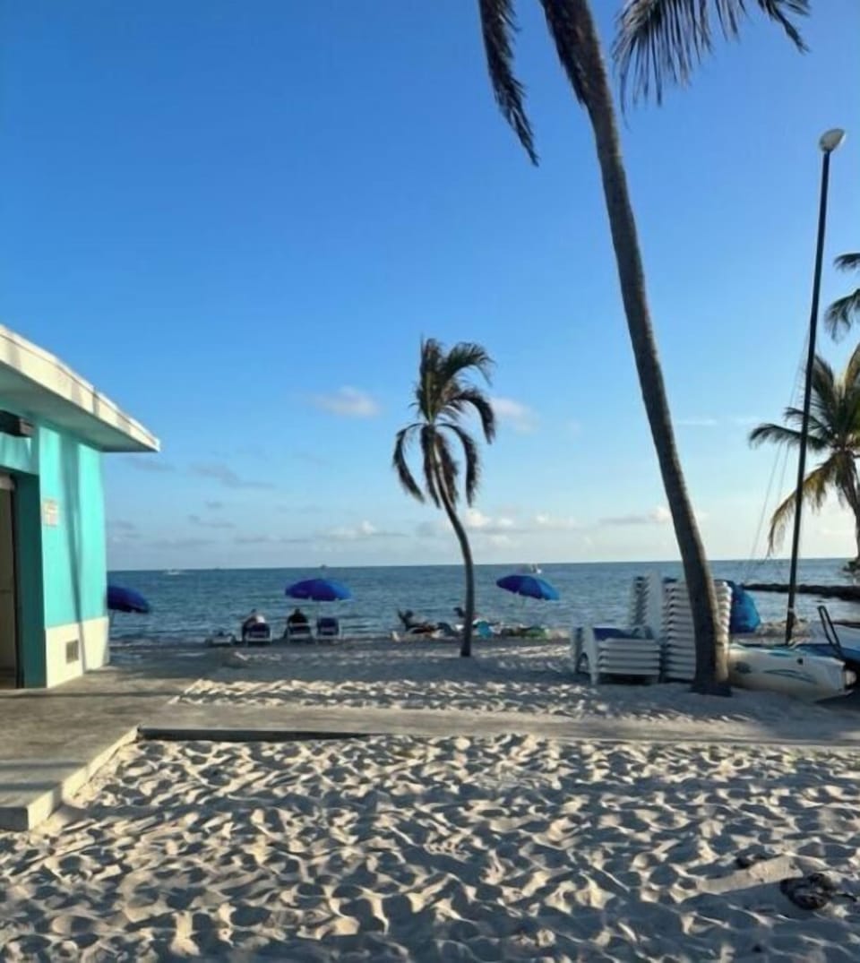 Smathers Beach is just across the street