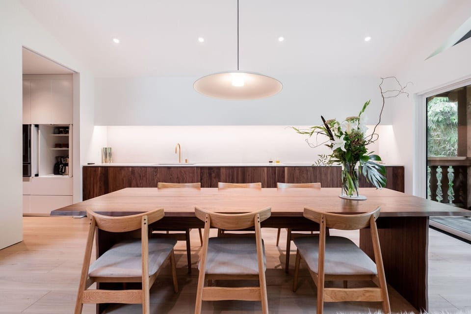 Open plan dining area